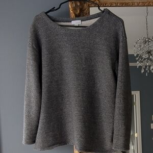 J. Jill Heather Gray Crew Neck Sweater